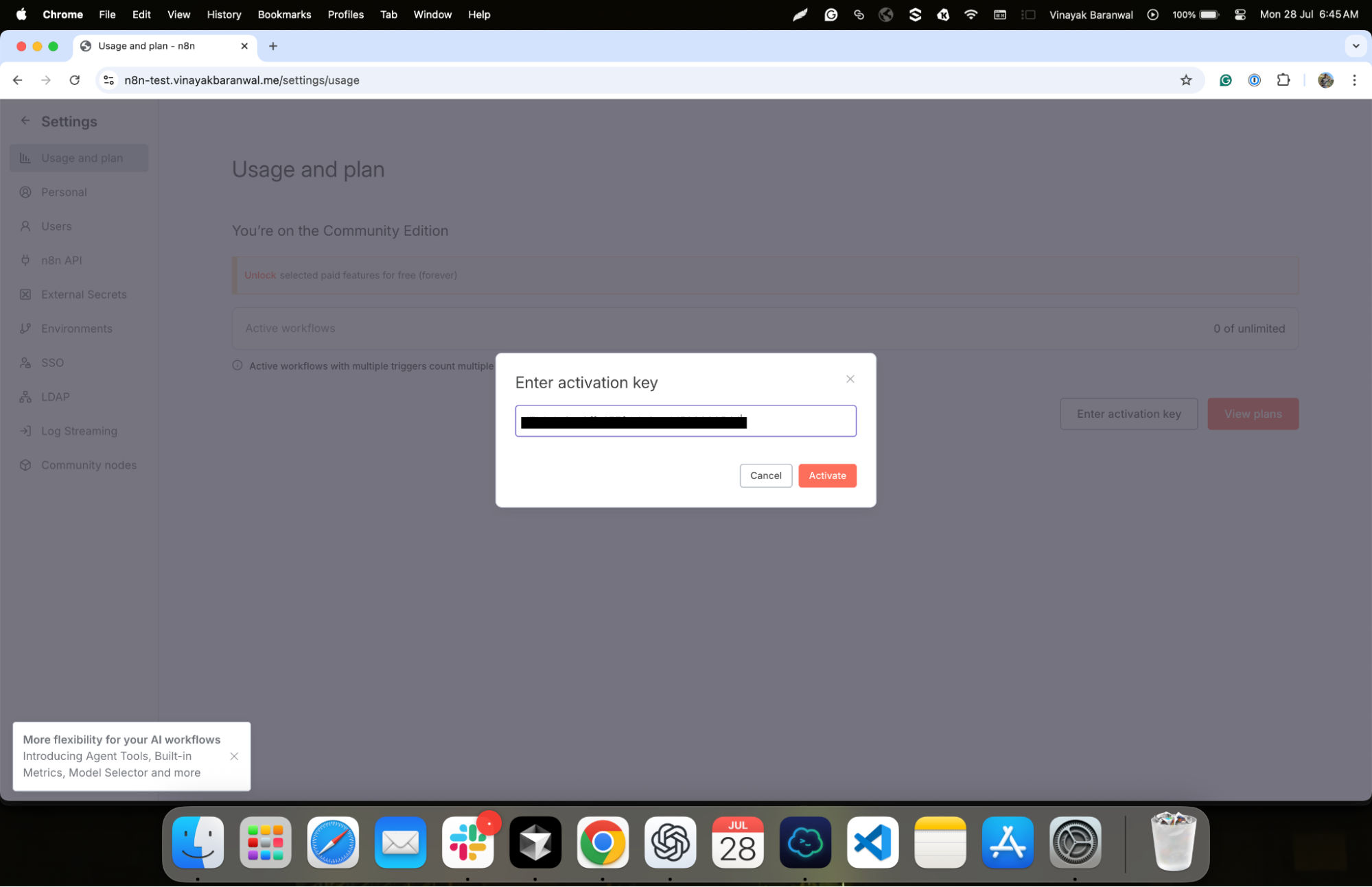 license key