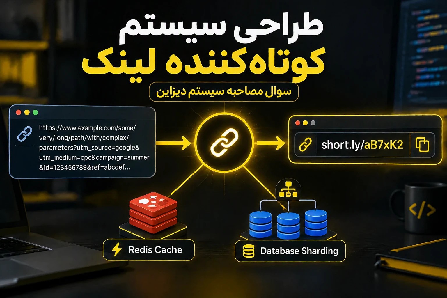 طراحی سیستم کوتاه‌کننده لینک از Base62 تا Redis و مقیاس‌پذیری